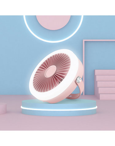 얼랏라운드 LED 무선 BLDC 써큘레이터(리모컨 포함)파스텔 핑크