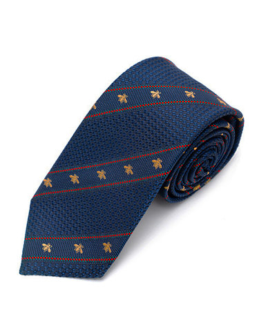 [GUCCI] 구찌 벌 모양 Web 실크 넥타이 451528-4E002-4074
