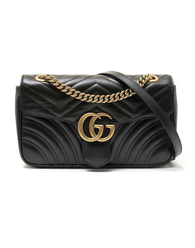 구찌 [GUCCI] 구찌 GG 마몬트 마틀라세 체인 숄더 미니백 446744-DTDIT-1000 착용컷