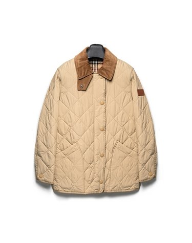 [BURBERRY] 버버리 다이아몬드 퀼팅 체온조절 반 재킷 8021468