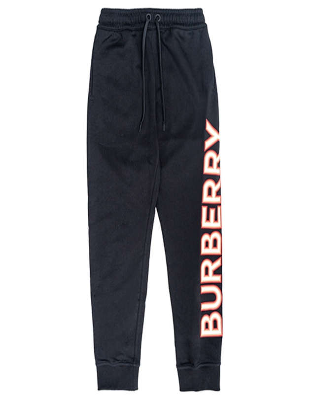 버버리 [BURBERRY] 버버리 로고 프린트 여성 조거팬츠 8037260 착용컷