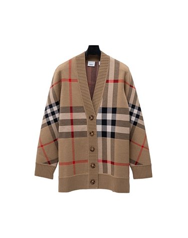 [BURBERRY] 버버리 체크 울 가디건 8039153