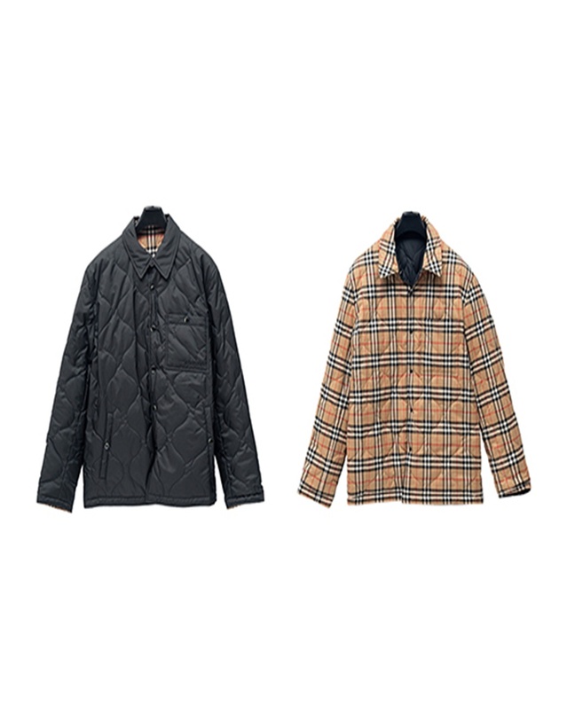 버버리 [BURBERRY] 버버리 리버시블 빈티지 체크 체온조절 퀼팅 자켓 8049139 착용컷