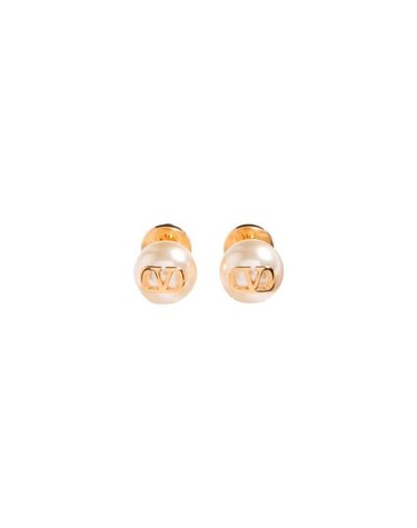 [명품] 라프리마 발렌티노 V 로고 펄 earings 이어링
