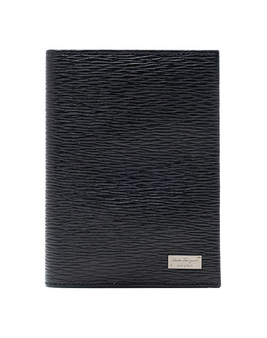[FERRAGAMO] 페라가모 메탈로고 여권케이스 66-A226 NERO 693665