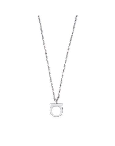 [FERRAGAMO] 페라가모 간치니 목걸이 76-0133 SILVER 696659
