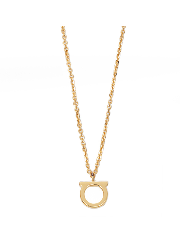 살바토레 페라가모 [FERRAGAMO] 페라가모 간치니 목걸이 76-0133 GOLD 696658 착용컷