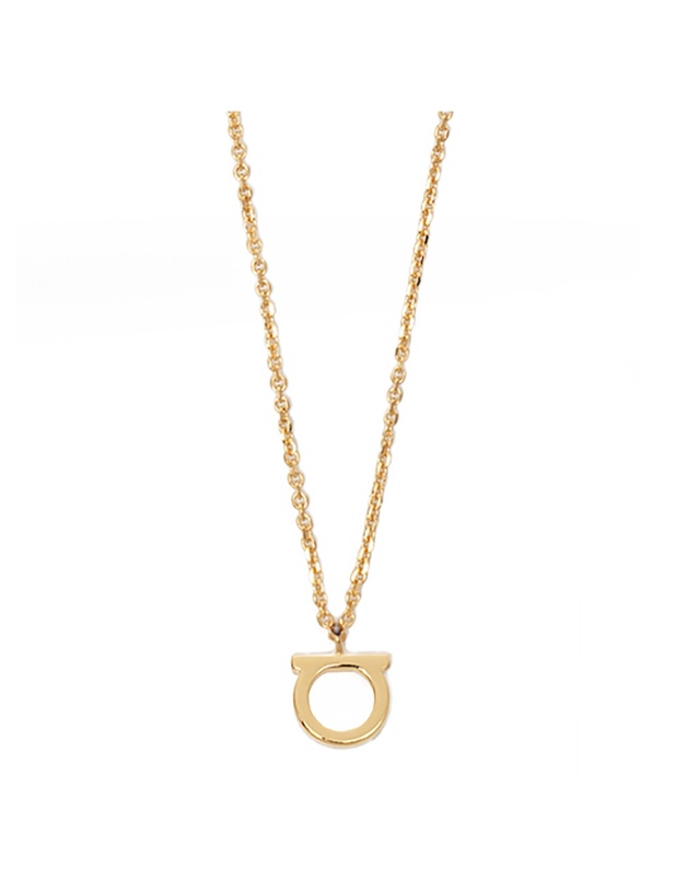 살바토레 페라가모 [FERRAGAMO] 페라가모 간치니 목걸이 76-0133 GOLD 696658 착용컷