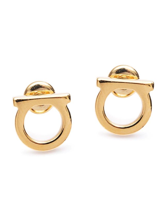살바토레 페라가모 [FERRAGAMO] 페라가모 간치니 귀걸이 76-0120 GOLD 696432 착용컷