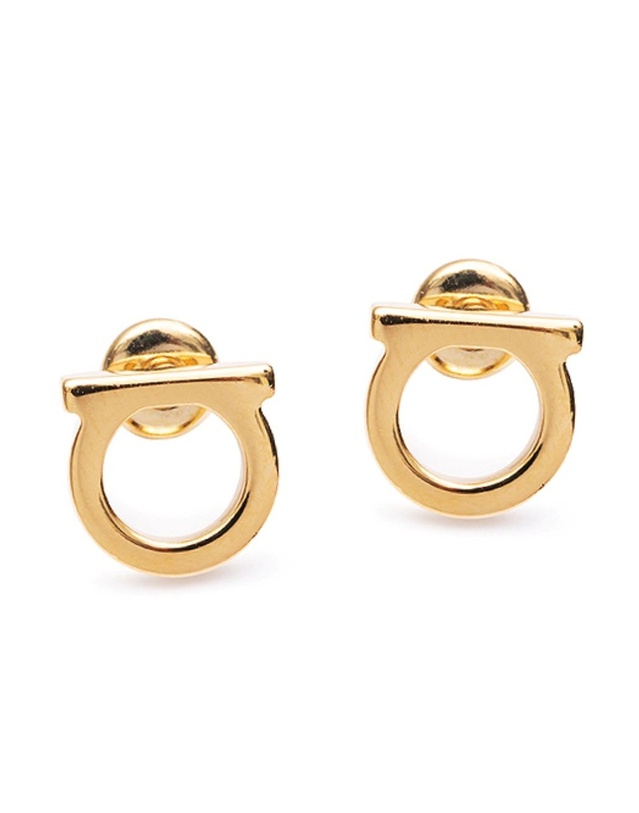 살바토레 페라가모 [FERRAGAMO] 페라가모 간치니 귀걸이 76-0120 GOLD 696432 착용컷