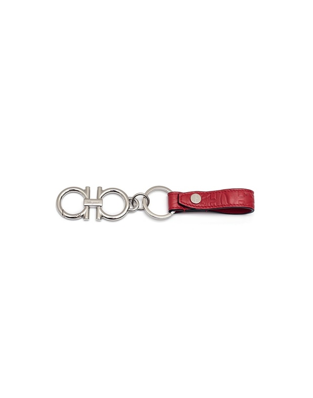 살바토레 페라가모 [FERRAGAMO] 페라가모 간치니 키링 66-0937 RED 753684 착용컷