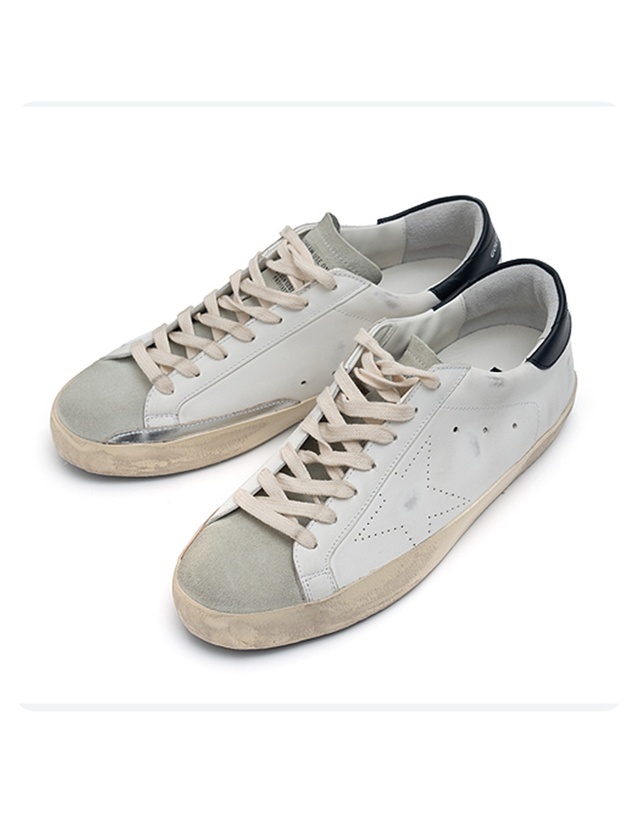 골든구스 [GOLDENGOOSE] 골든구스 슈퍼스타 남성 스니커즈 GMF00105-F003347-10220 착용컷