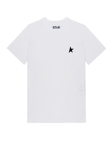 [GOLDENGOOSE] 골든구스 스타 컬렉션 블랙 스타 여성 티셔츠 GWP01220-P000593-10364