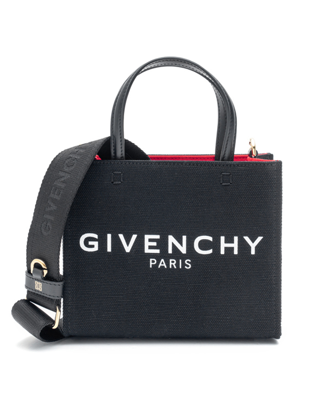 지방시 [GIVENCHY] 지방시 캔버스 미니 G 토트백 BB50N0B1F1-001 착용컷