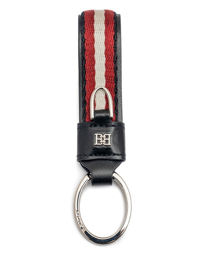 발리 [BALLY] 발리 라이론 키홀더 BARONN.TSP-BKR 착용컷