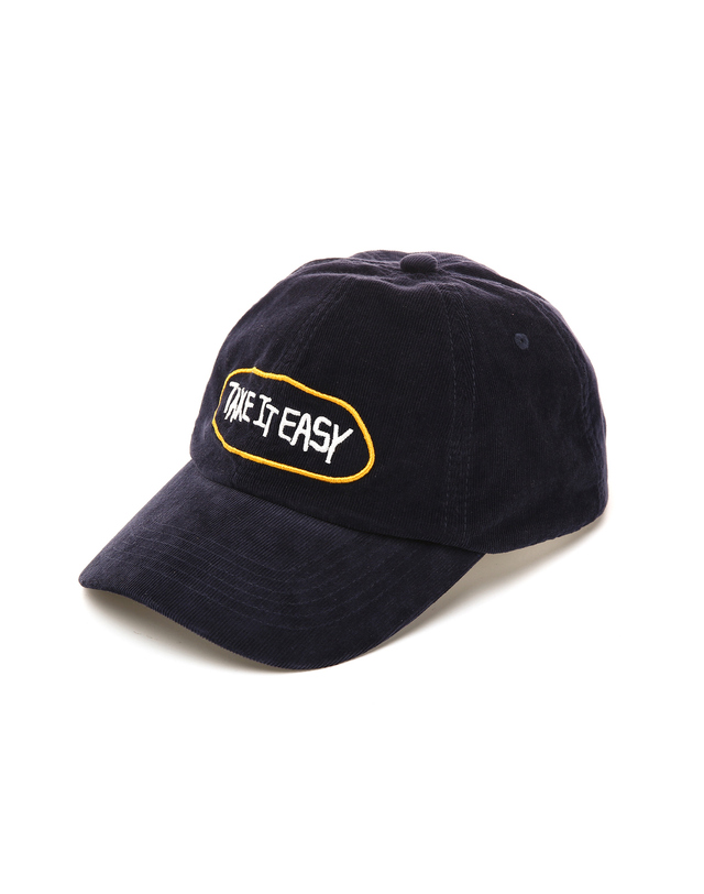 일꼬르소 TAKE IT EASY 코듀로이 볼캡 다크 네이비 진한 네이비 착용컷
