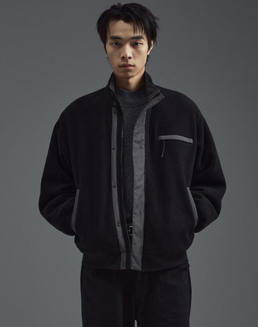 POLARTEC® 플리스 리버서블 웜업 자켓 블랙