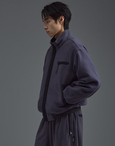 POLARTEC® 플리스 리버서블 웜업 자켓 차콜그레이