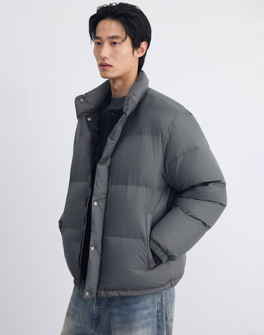 모노크롬 덕 다운 자켓 다크그레이