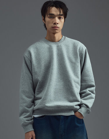 소로나 에센셜 스웻셔츠 멜란지 그레이