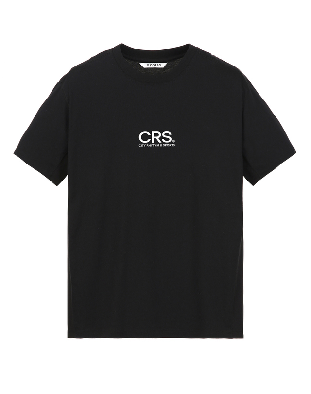 일꼬르소 CRS 「Freeze Cool Cotton」 인시전 숏 슬리브 티셔츠 블랙 착용컷