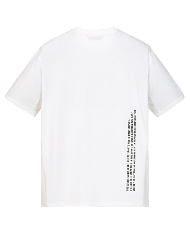 일꼬르소 CRS 「Freeze Cool Cotton」 인시전 숏 슬리브 티셔츠 흰색 착용컷