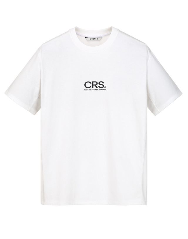 일꼬르소 CRS 「Freeze Cool Cotton」 인시전 숏 슬리브 티셔츠 흰색 착용컷