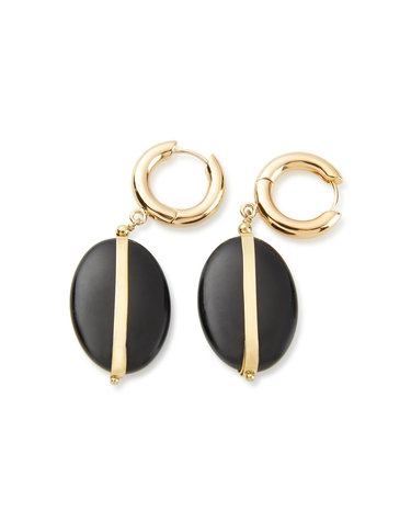 [EARRINGS] 블랙 스톤 귀걸이