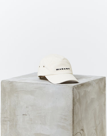 [ISABEL MARANT MEN] 크림 로고자수 면 캡모자