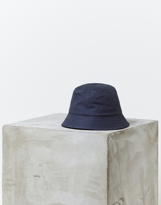 이자벨마랑남성 [ISABEL MARANT MEN] HALEY 블루 로고자수 면 버킷햇 착용컷