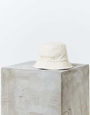 [ISABEL MARANT MEN] 그레이 로고자수 면 버킷햇