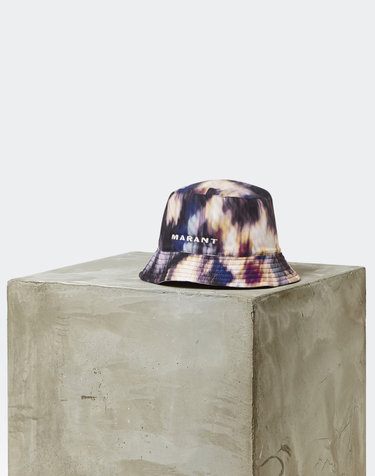 [ISABEL MARANT MEN] 블랙 로고자수 버킷햇