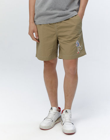 [ISABEL MARANT MEN] 카키 자수장식 밴딩숏팬츠