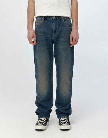 [ISABEL MARANT MEN] 블루 워싱 면 데님팬츠