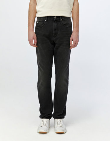 [ISABEL MARANT MEN] 블랙 워싱 면 데님팬츠