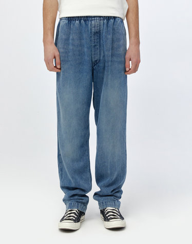 [ISABEL MARANT MEN] 블루 워싱 면혼방 밴딩데님팬츠