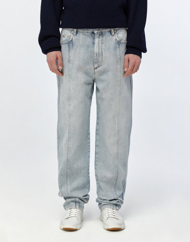 [ISABEL MARANT MEN] 블루 절개라인 면 데님팬츠