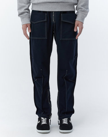 [ISABEL MARANT MEN] 네이비 스티치 면 밴딩팬츠