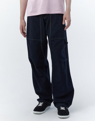 [ISABEL MARANT MEN] 네이비 스티치장식 면 팬츠