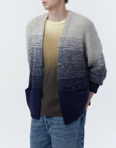 [ISABEL MARANT MEN] 네이비 그라데이션 알파카혼방 가디건