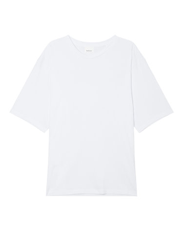 [ISABEL MARANT MEN] 화이트 단색 면 반팔티셔츠