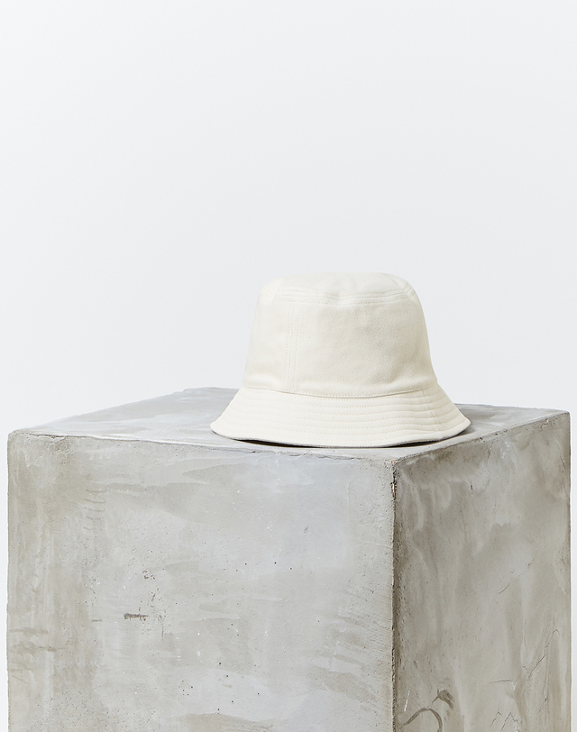 이자벨마랑남성 [ISABEL MARANT MEN] 그레이 로고자수 면 버킷햇 밝은 그레이 착용컷