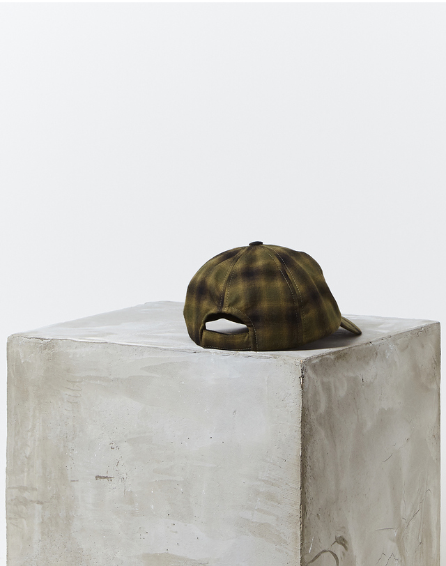 이자벨마랑남성 [ISABEL MARANT MEN] 카키 체크 면 캡모자 착용컷