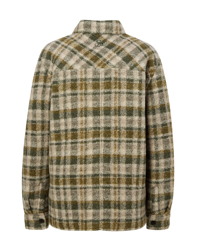 이자벨마랑남성 [ISABEL MARANT MEN] 카키 체크 울혼방 긴팔자켓 착용컷