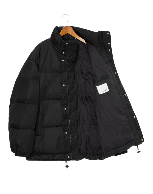 이자벨마랑남성 [ISABEL MARANT MEN] 블랙 단색 패딩점퍼 착용컷