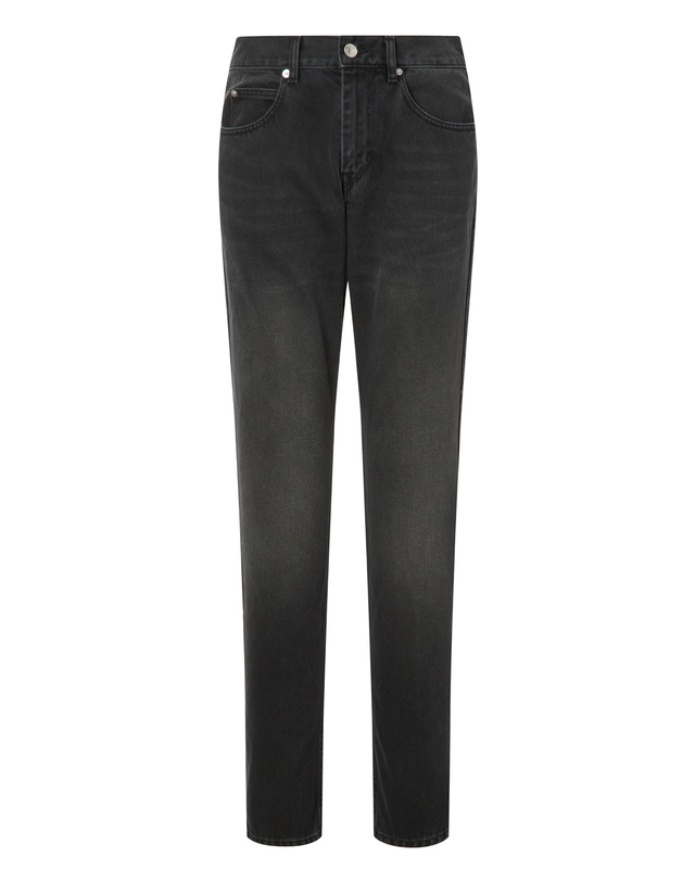 이자벨마랑남성 [ISABEL MARANT MEN] 블랙 워싱 면 데님팬츠 착용컷