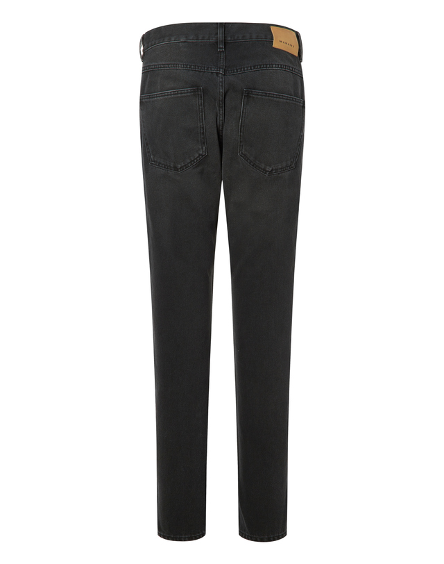이자벨마랑남성 [ISABEL MARANT MEN] 블랙 워싱 면 데님팬츠 착용컷
