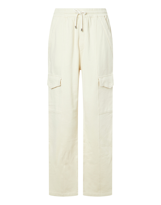 이자벨마랑남성 [ISABEL MARANT MEN] 크림 포켓배색 면 밴딩팬츠 착용컷