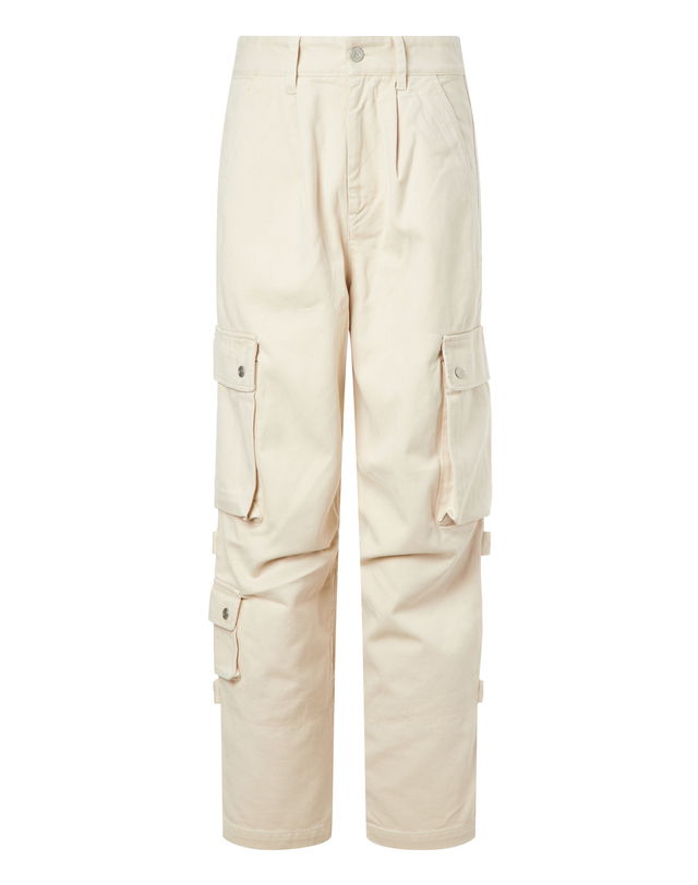 이자벨마랑남성 [ISABEL MARANT MEN] 크림 포켓배색 면혼방 데님팬츠 착용컷
