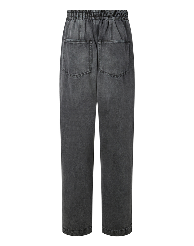 이자벨마랑남성 [ISABEL MARANT MEN] 그레이 워싱 면혼방 밴딩데님팬츠 밝은 그레이 착용컷
